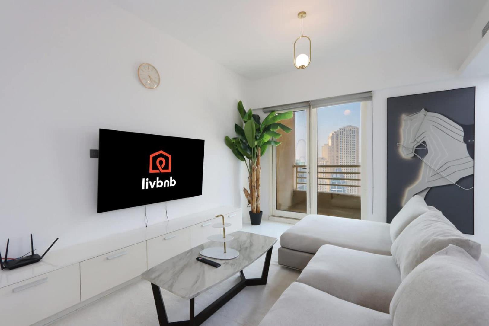 Apartment Livbnb- 3br With Marina Views In Manchester Tower Dubai